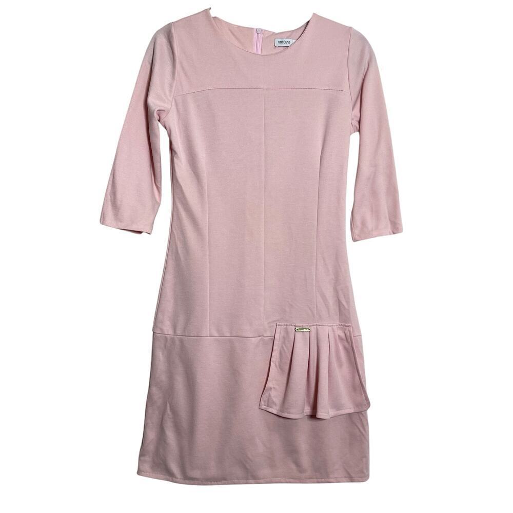 Makadamia Fitted Soft Pink 3/4 Sleeve Dress Women's Sz 40